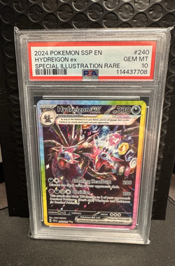 Pokemon PSA 10 Gem Mint Surging Sparks SIR Hydreigon EX 240/191 - Image 1
