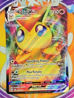 🔥Pokemon TCG Victini VMAX Sword & Shield Battle Styles 022/163 Holo Ultra Rare - Image 1