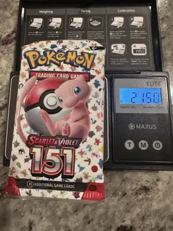 21.50g Heavy Pokemon 151 Booster Pack Sealed -Possible GODU - Image 1