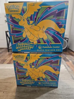 2 POKEMON CENTER ASCENDED HEROES ETBS! READY TO SHIP! - Image 1