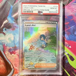 Pokemon Lana's Aid Sv06 219/167 Special Illustration PSA 10 - Image 1