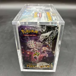Pokemon TCG Sun & Moon Lost Thunder Booster Box Sealed w/ Acrylic Case - Image 3