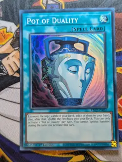 Pot of Duality RA02-EN057 Super Rare 1st Edition YuGiOh TCG Card - Image 1