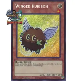 Yugioh! 1x Winged Kuriboh MZMU-EN064 Secret Rare 1st Ed NM - Image 1