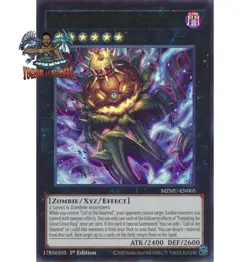 Yugioh! 1x Pumpking the Great Ghost King MZMU-EN005 Ultra Rare 1st Ed NM - Image 1