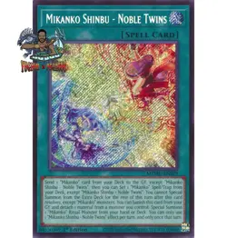 Yugioh! 1x Mikanko Shinbu - Noble Twins MZMU-EN019 Secret Rare 1st Ed NM - Image 1