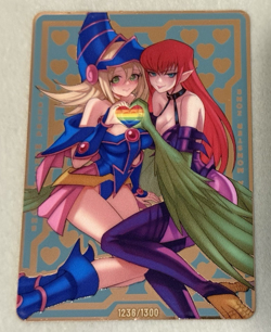 Harpie Lady x Dark Magician Girl - Mana Moon Metal Field Center Yugioh ManaMoon - Image 1
