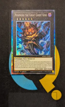 MZMU-EN005 Pumpking the Great Ghost King Collector's Rare 1st Ed YuGiOh - Image 1