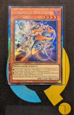 MZMU-EN032 Chronicle Sorceress Collector's Rare 1st Ed YuGiOh - Image 1