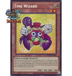 Yugioh! 1x Time Wizard MZMU-EN060 Secret Rare 1st Ed NM - Image 1