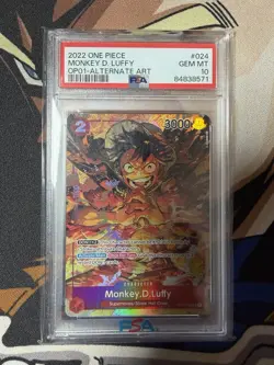 2022 One Piece Monkey D. Luffy OP01 ALT ART SR - Image 1