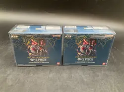 Lot (2) One Piece EN OP-03 Pillars of Strength Booster Box Sealed w/Plastic Case - Image 1