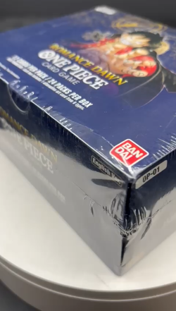 Auction #2 One Piece EN OP-01 Romance Dawn White Bottom Booster Box Sealed - Image 2