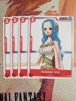 ST01-009 Nefeltari Vivi Starter Deck 1: Straw Hat Crew One Piece CCG x4 Playset - Image 1