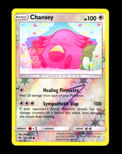 2018 Pokemon CHANSEY Lost Thunder REVERSE HOLO Foil Sun & Moon Set Card 152/214 - Image 1