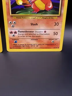 Vintage Charmander 46/102 Charmeleon 24/102 Pokemon TCG Base Set Cards - Image 5