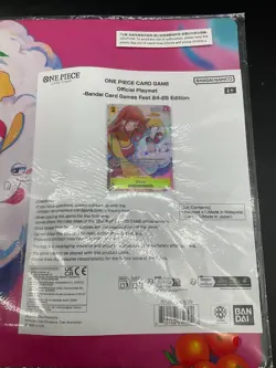 One Piece Zeus Nami OP11-106 Playmat Bandai Cards Games Fest 24-25 Sealed - Image 2