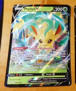 POKEMON EVOLUTION CELESTE FRANCAISE CARD HOLO CARTE Phyllali V 007/203 FR ** - Image 1