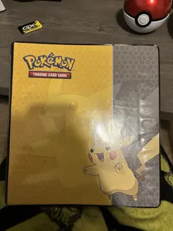 Pokemon TCG Mixed Card Pack (200+) Ultra PRO Pikachu Binder With Card Sleeves - Image 1
