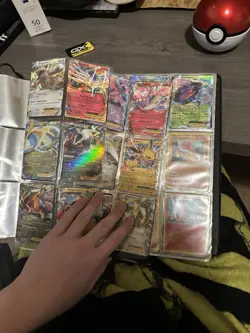 Pokemon TCG Mixed Card Pack (200+) Ultra PRO Pikachu Binder With Card Sleeves - Image 3