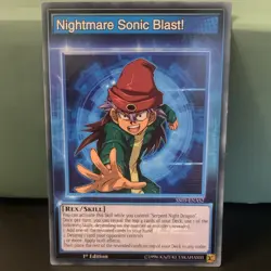 Yu-Gi-Oh! Nightmare Sonic Blast! Rex Raptor Skill Card 1st Edition SS03 - ENAS2 - Image 1