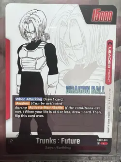 Bandai Dragon Ball Super Trunks: Future Leader SB02-001 Holo Card English - Image 4