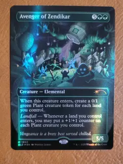 NM Double Rainbow Foil Avenger of Zendikar #1900 Secret Lair Everyones Invited - Image 1