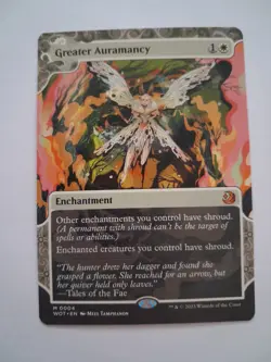 Greater Auramancy Enchanting Tales MP MTG Wilds of Eldraine Magic the Gathering - Image 1