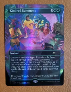 NM Double Rainbow Foil Kindred Summons SLD #1901 Secret Lair Everyones Invited - Image 1