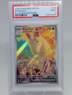 Pokemon Dri En Rapidash Illustration Rare #189 PSA 9 - Image 1