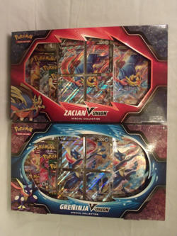 Pokemon TCG: Zacian V-Union & Greninja Special Collection Factory Sealed Box - Image 1