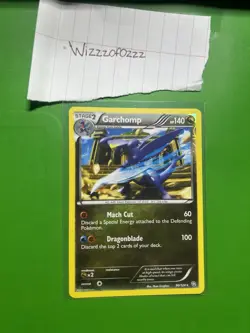 Pokemon TCG Garchomp 90/124 Dragons Exalted Reverse Holo Rare 140 HP English - Image 1
