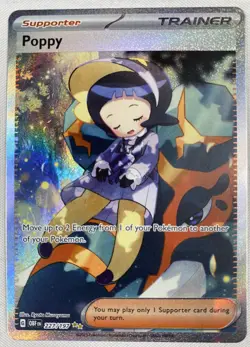Pokemon TCG Poppy 227/197 Obsidian Flames Special Illustration Rare Trainer SIR - Image 1