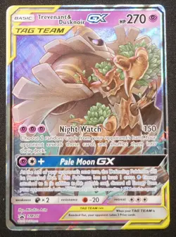 2019 pokemon Trevenant & Dusknoir Tag team GX SM217 Promo Holo - Image 1