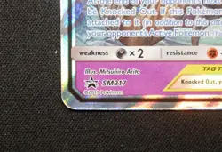 2019 pokemon Trevenant & Dusknoir Tag team GX SM217 Promo Holo - Image 3