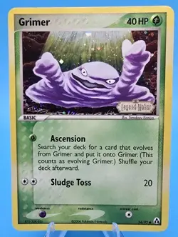 Pokemon TCG Grimer EX Legend Maker 54/92 Reverse Holo Common 2006 Nintendo - NM - Image 1