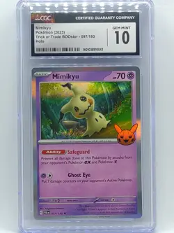 Pokemon 2023 Trick Or Trade BOOster Mimikyu Holo 097/193 CGC 10 Gem Mint 💎 - Image 1