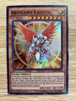 Yu-Gi-Oh! Archlord Kristya DESO-EN050 - 1st Edition - Super Rare - Near Mint! - Image 1