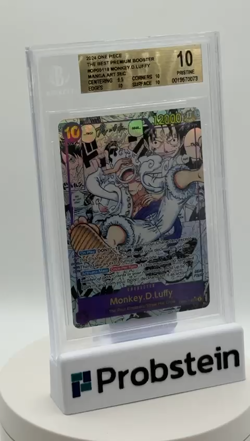 2024 One Piece The Best Premium OP05119 Monkey D Luffy Manga SEC BGS 10 PRISTINE - Image 2