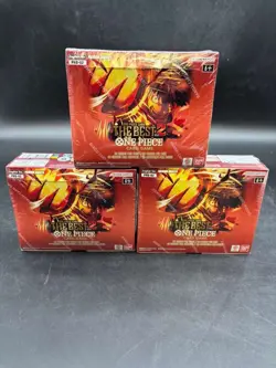 Lot of (3) One Piece EN PRB-02 The Best Vol.2 Booster Boxes Sealed - Image 1