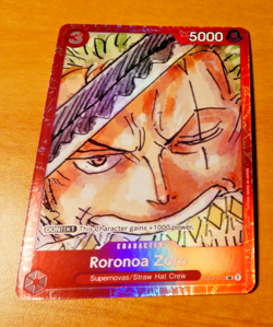 ONE PIECE ENGLISH CARD PROMO HOLO GAME CARTE Roronoa Zoro ST01-013 EN NM - Image 1