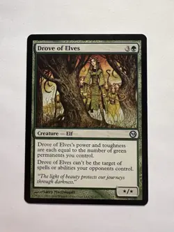 Drove of Elves - MTG Duels of the Planeswalkers - NM - Image 1