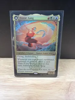 Avatar Aang NM Foil MTG Avatar: The Last Airbender Unplayed Magic the Gathering - Image 1