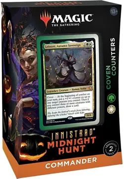 MTG - Magic the Gathering- Innistrad Midnight Hunt Coven Counters Commander Deck - Image 1