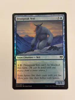 Frostpeak Yeti Kaldheim Foil Magic the Gathering MTG - Image 1