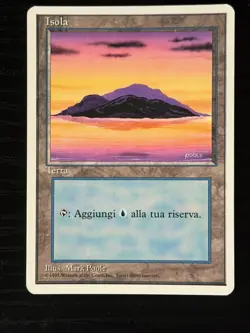 Magic MTG Italian Revised Island Artist Proof Near Mint - Only 50 Exist! - Image 1