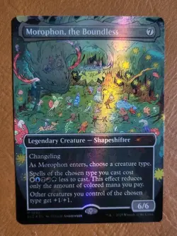 NM Double Rainbow Foil Morophon the Boundless SLD #1896 Everyones Invited - Image 1