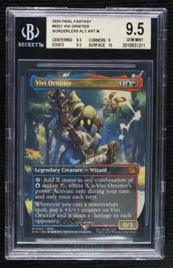 Vivi Ornitier Borderless Alt Art Magic Universes Beyond: Final Fantasy BGS 9.5 - Image 1