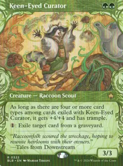 MTG BLOOMBURROW KEEN-EYED CURATOR SHOWCASE RARE - Image 1