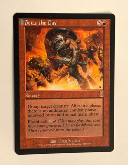 MTG - Seize the Day Odyssey - Rare Sorcery NM - Image 1